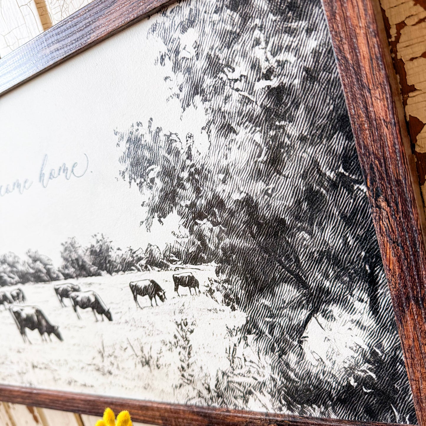 Love You Till the Cows Come Home Wood Sign