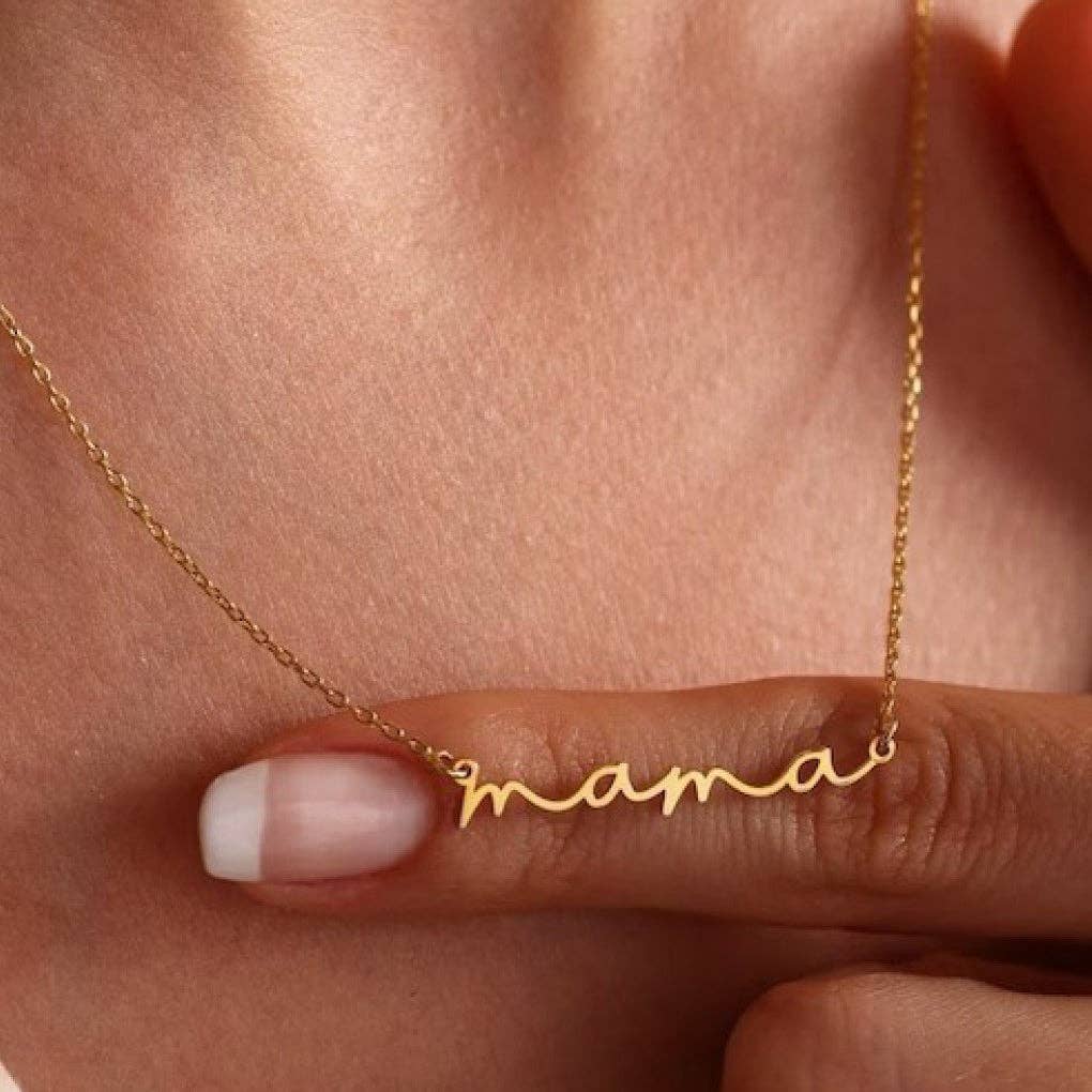 18K Gold Plated Mama Necklace