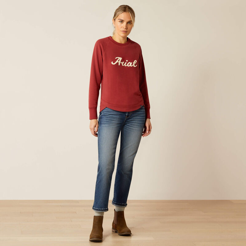 Women's Ariat Benicia Sweatshirt - Burnt Russet