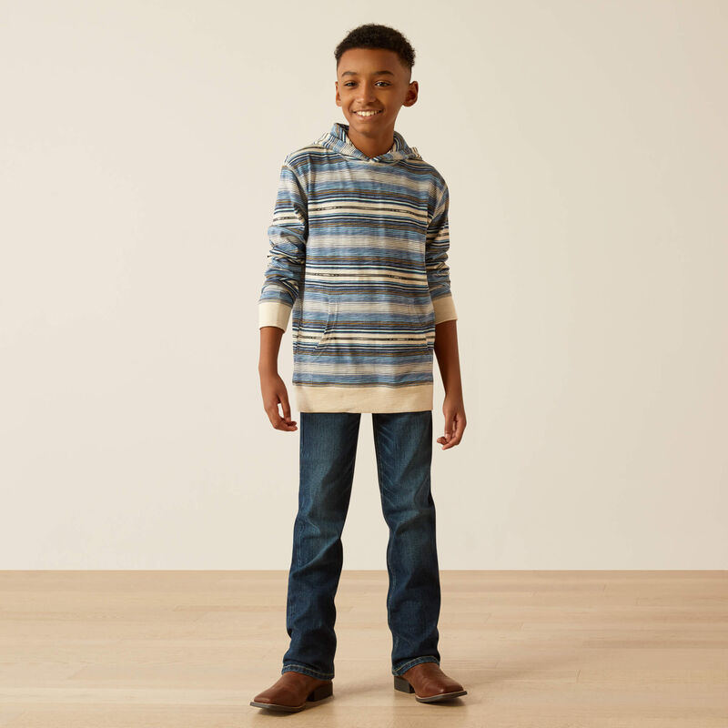 Boy's Ariat Retro Hoodie - Bone White
