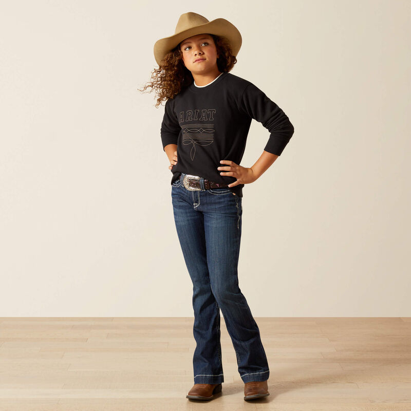 Girl's Ariat Booted Logo Sweatshirt