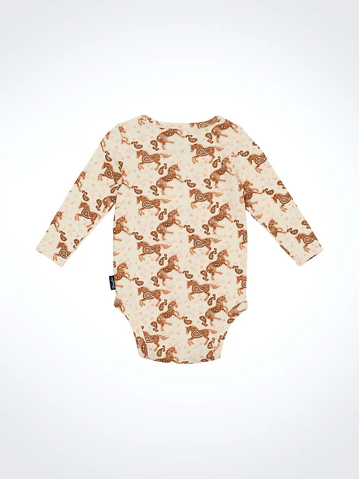 Girl's Baby Wrangler Bodysuit - Western Print