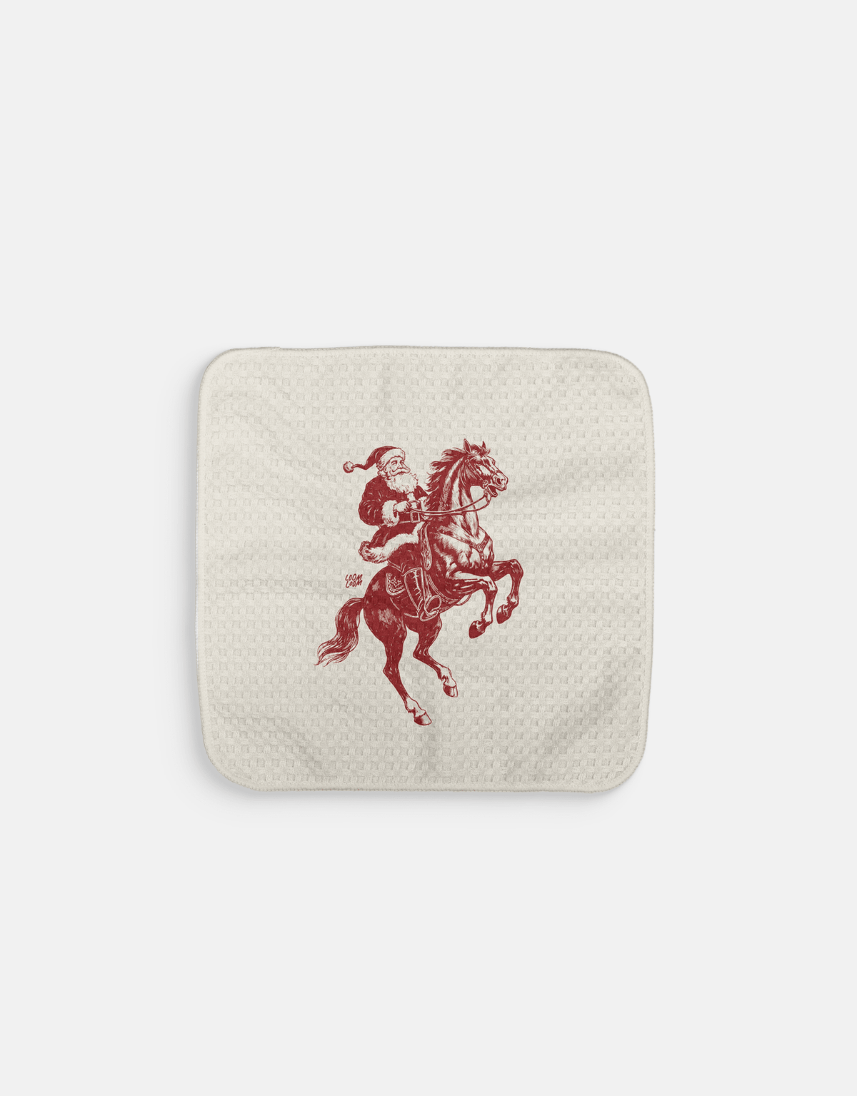 Christmas Rider Dishcloth