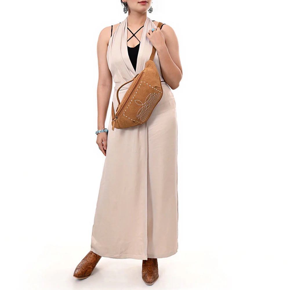 American Darling Suede Fanny Pack - Boot Stitch