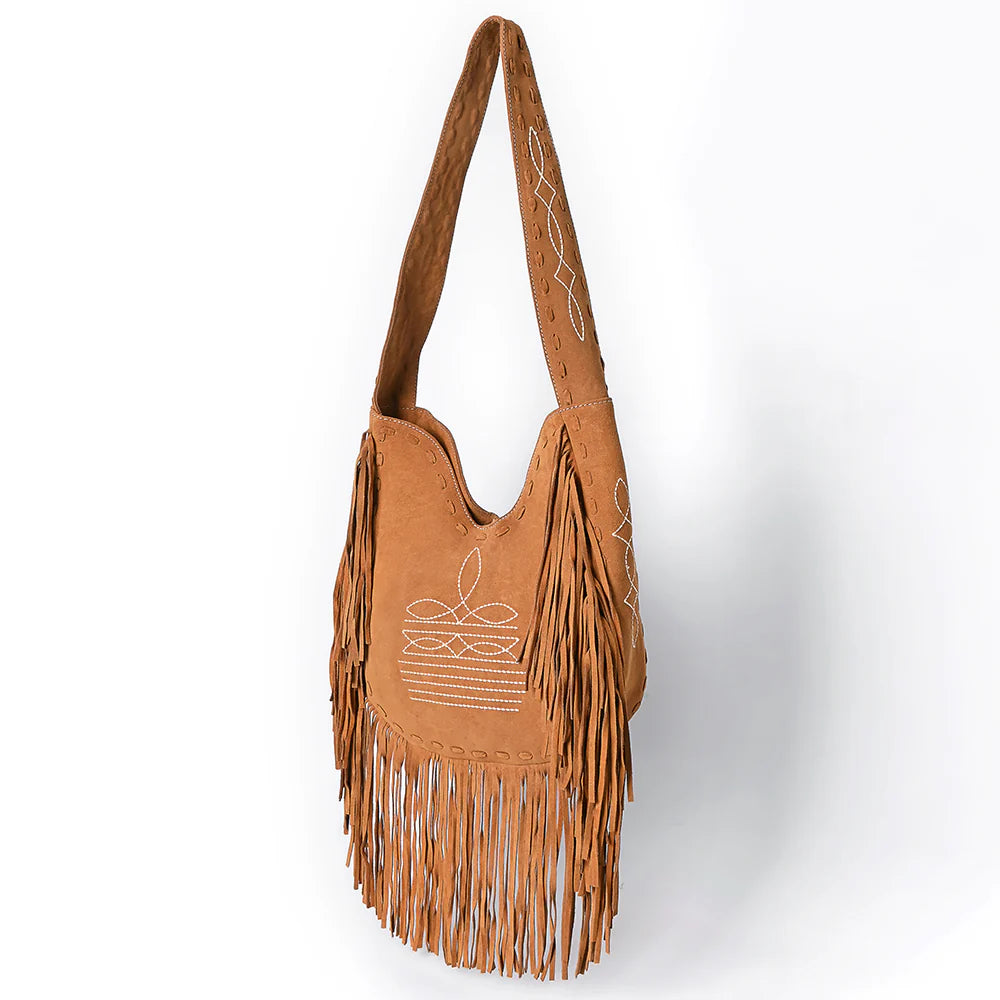American Darling Suede Fringe Large Crossbody Bag