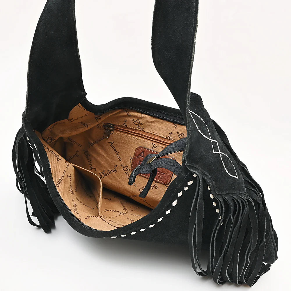 American Darling Hobo Suede Genuine Leather Women Shoulder Bag