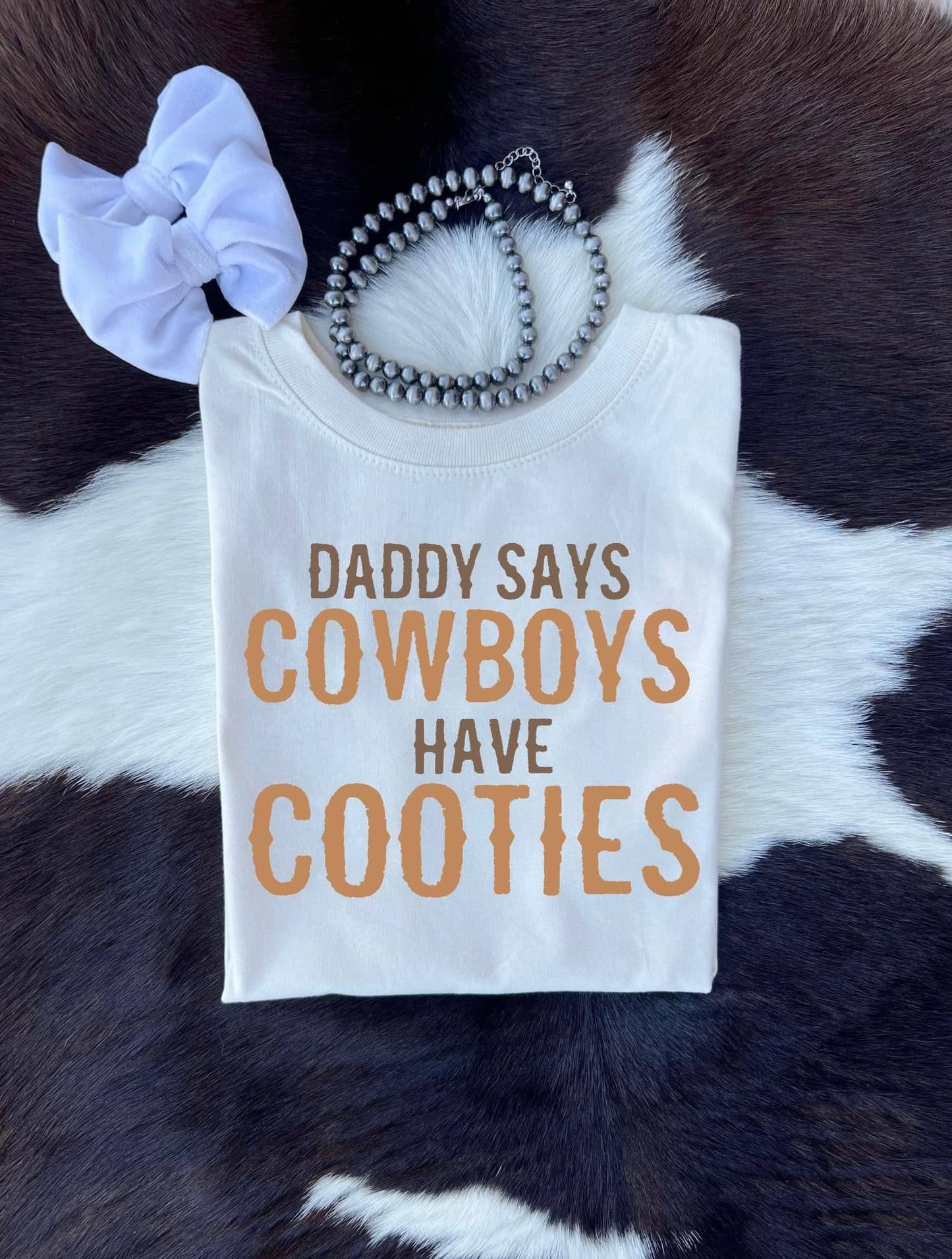 Girl's Cowboys Have Cooties Graphic T-Shirt