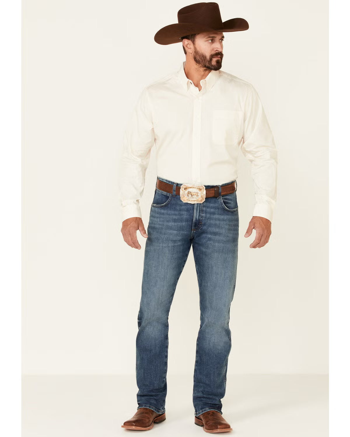Men's Cinch Solid Modern Fit-Cream