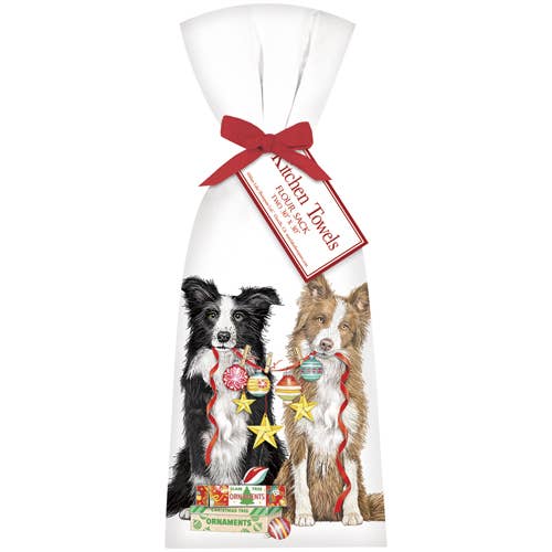 Collie Ornaments Towel Set