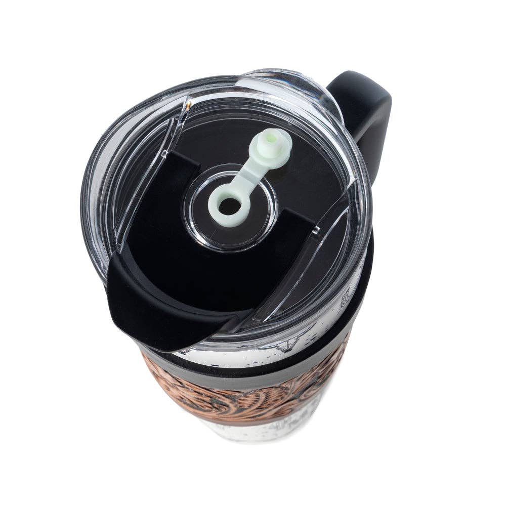 Western Tumbler - White Stainless Steel