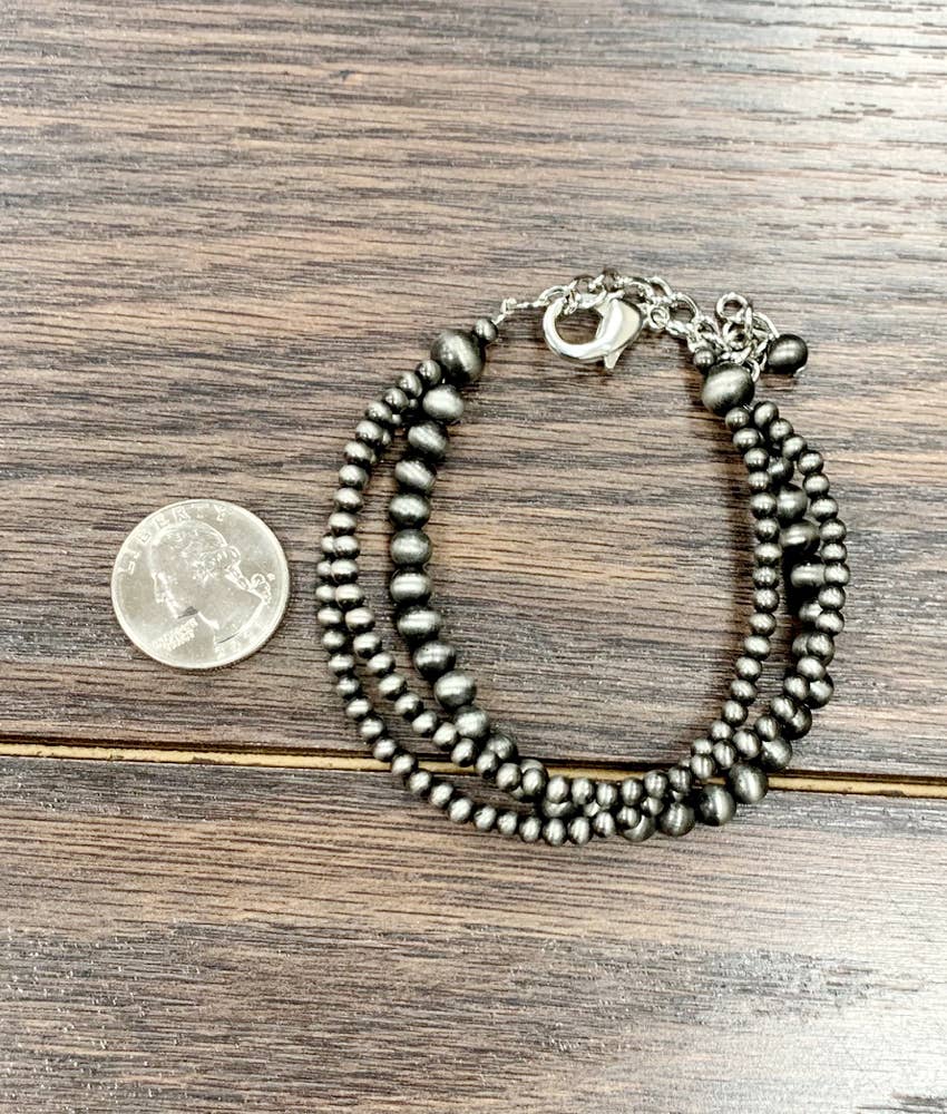 Western Bead Strand Adjustable Bracelet