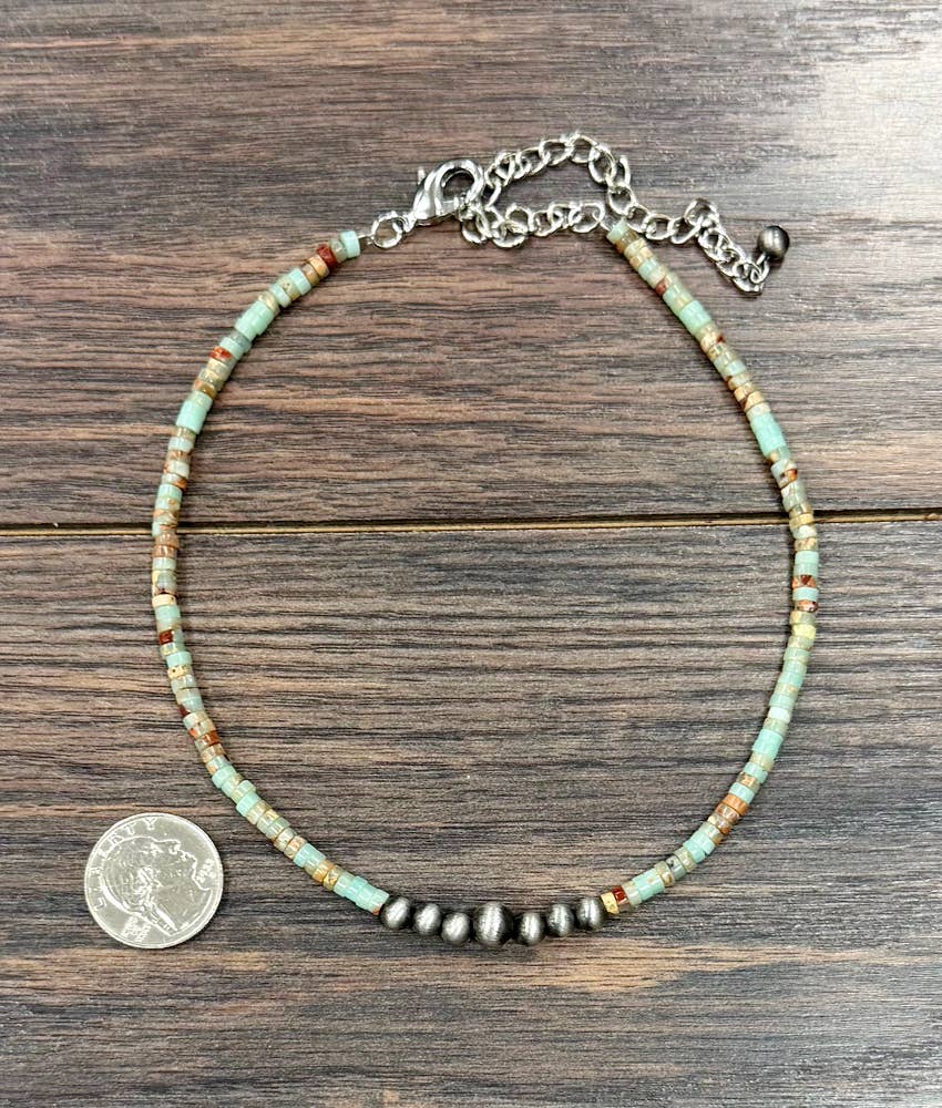 Light Green Gemstone Necklace