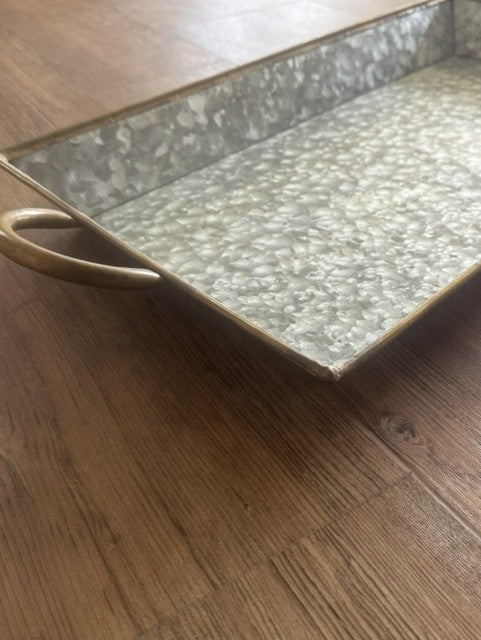 Rectangular Galvanized Serving Tray