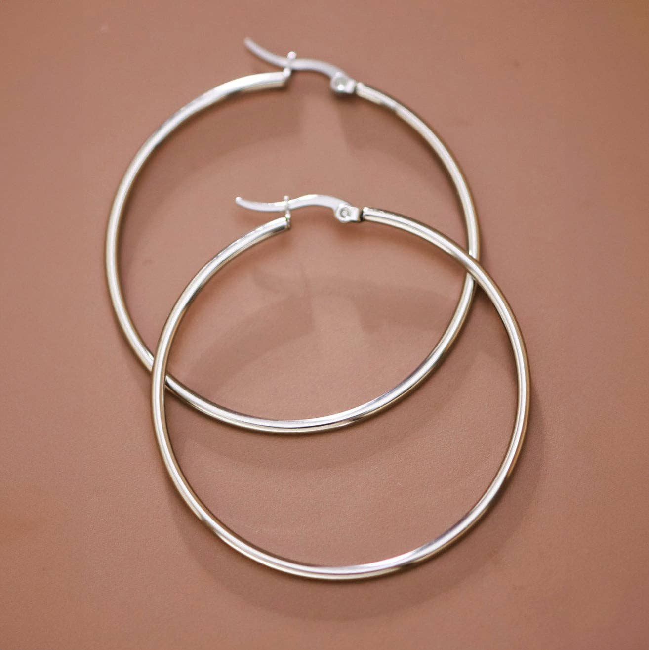 Stainless Steel Hoop Earrings