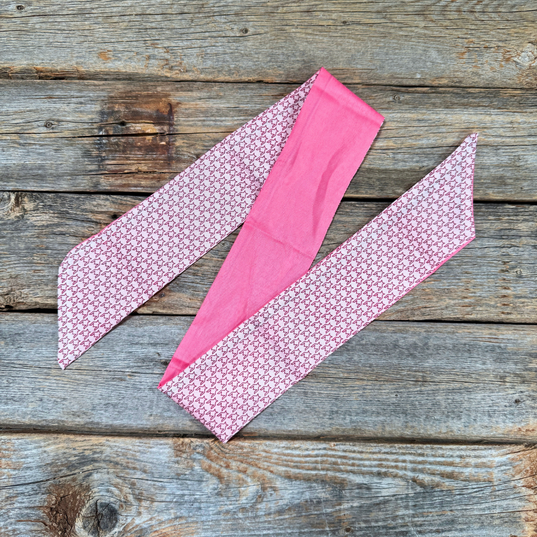 Pink Skinny Mini Wild Rag Scarf