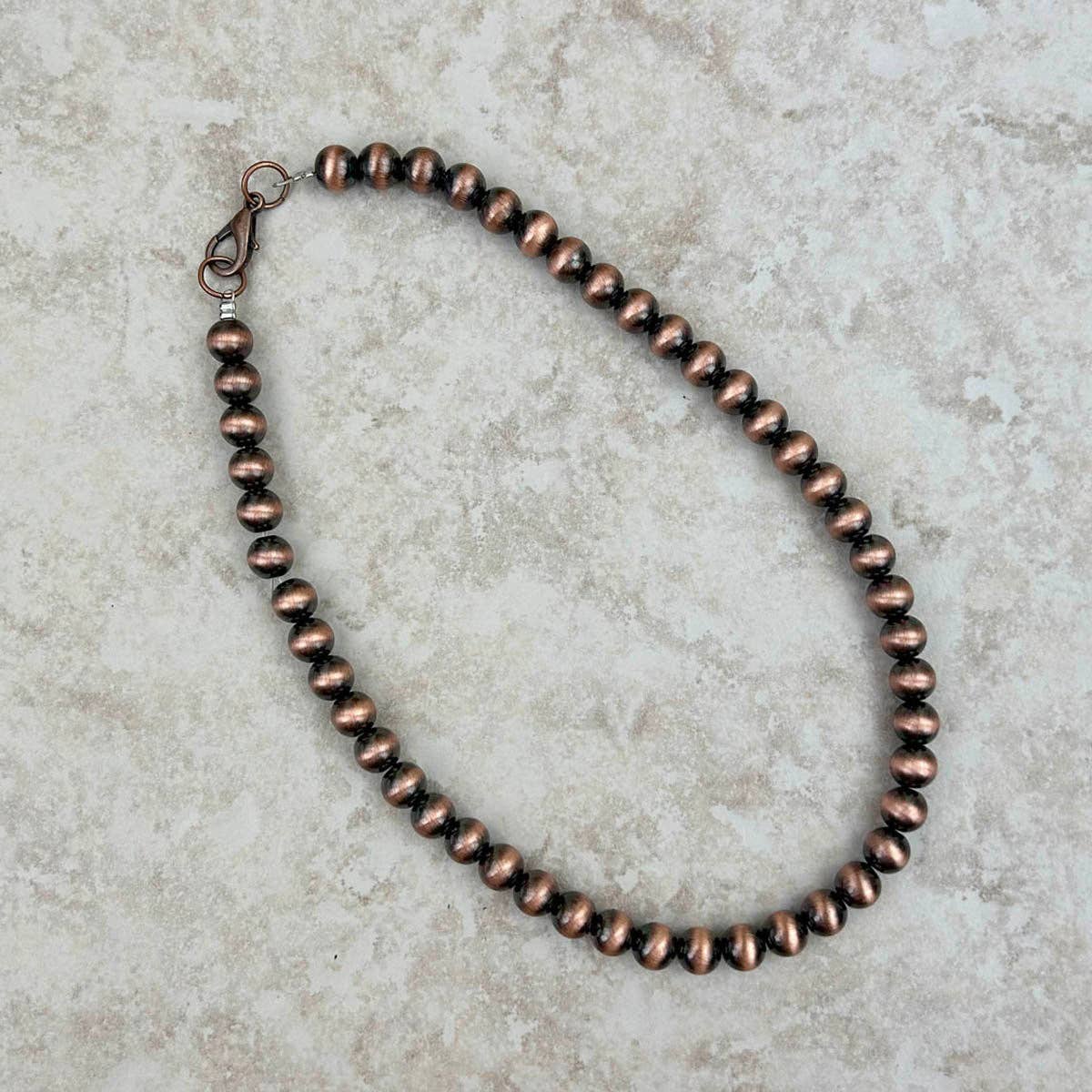 Cooper Navajo Pearl Bead Necklace