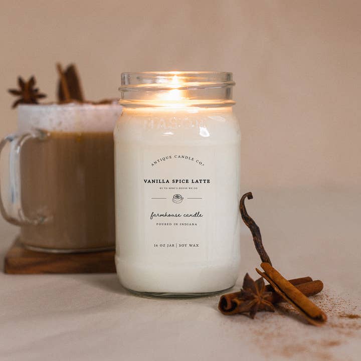 Vanilla Spice Latte - Soy Wax Candle