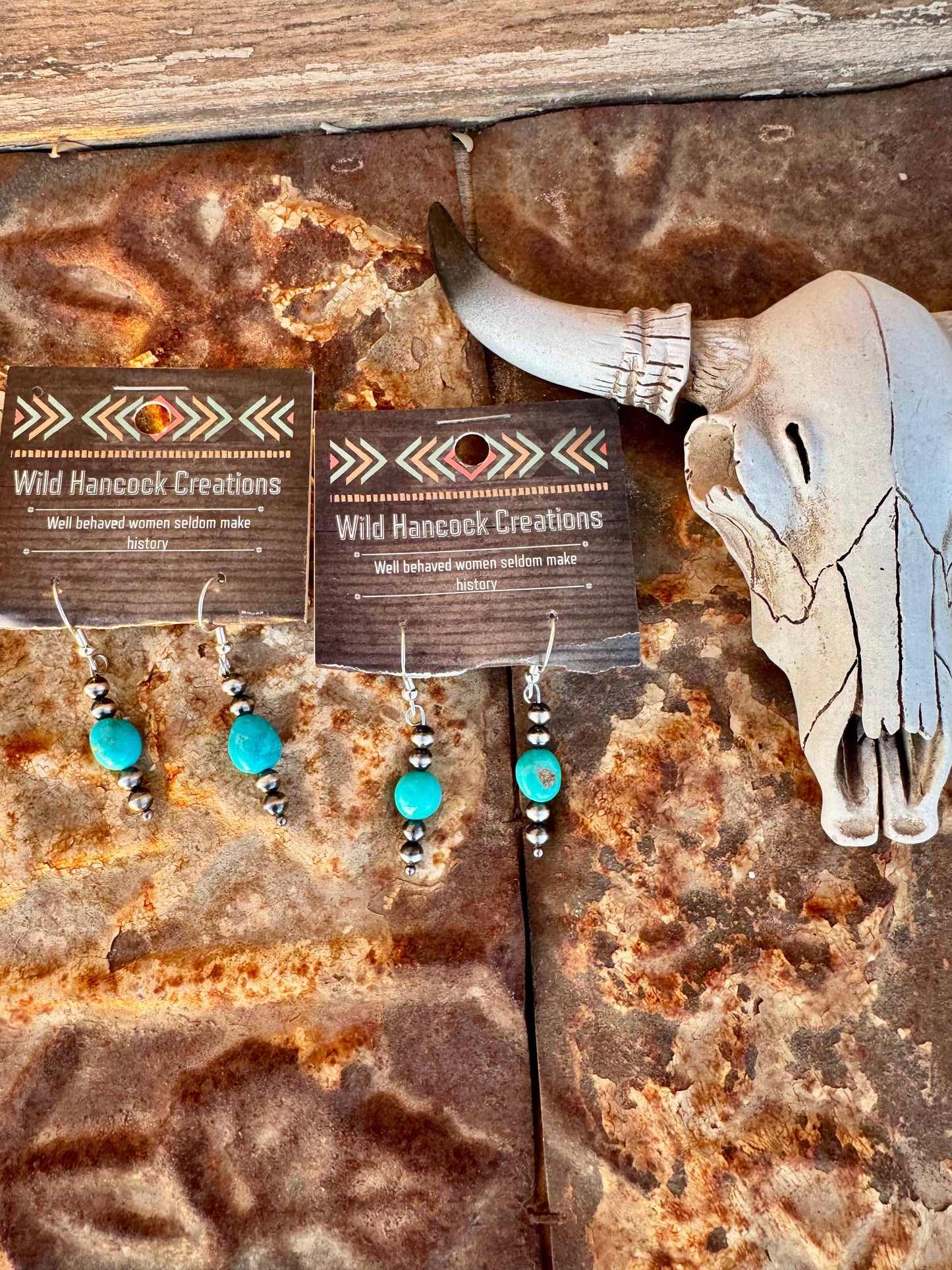 Genuine Turquoise Earrings