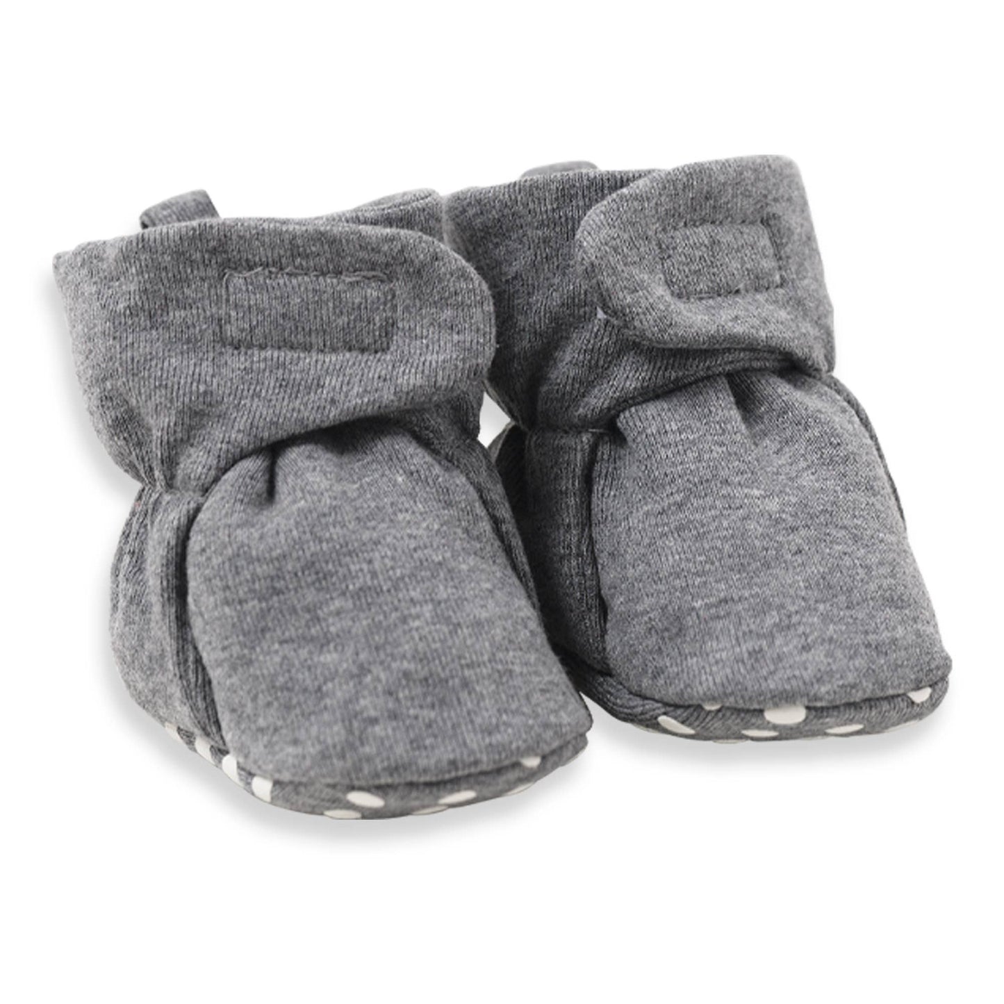 Heather Charcoal Baby Booties