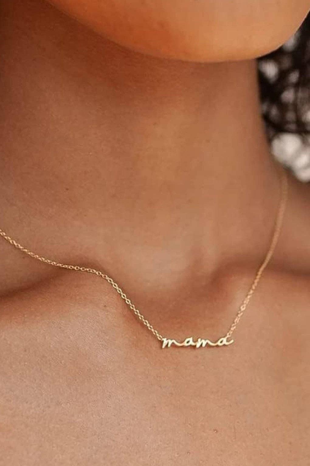 18K Gold Plated Mama Necklace
