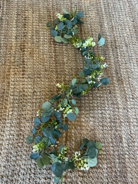 Eucalyptus Vine with white flowers