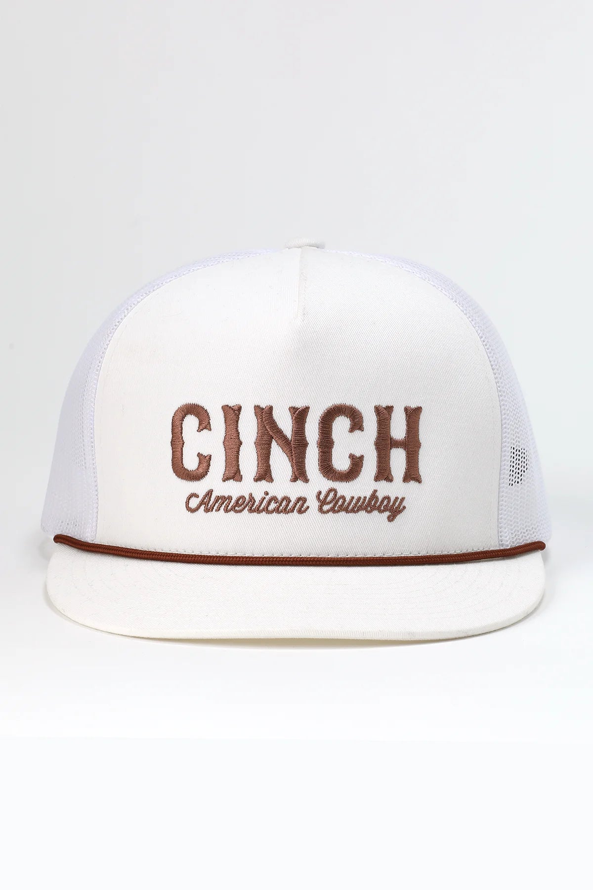 Men's Cinch Trucker Cap White