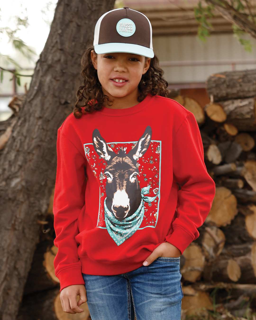 Girl's Cruel Girl 'Happy Donk' Crewneck