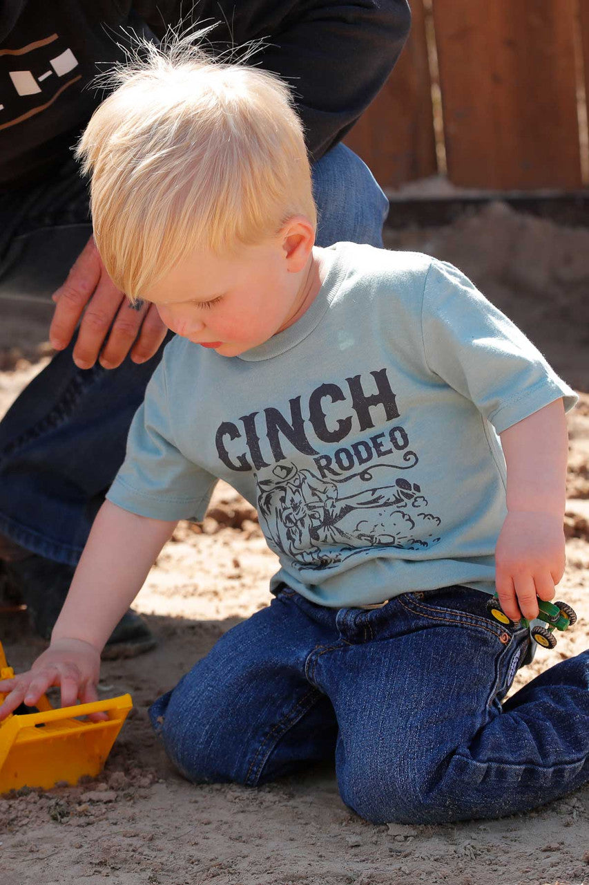 Boy's Cinch Infant Boy's Green Bulldogger Rodeo Tee