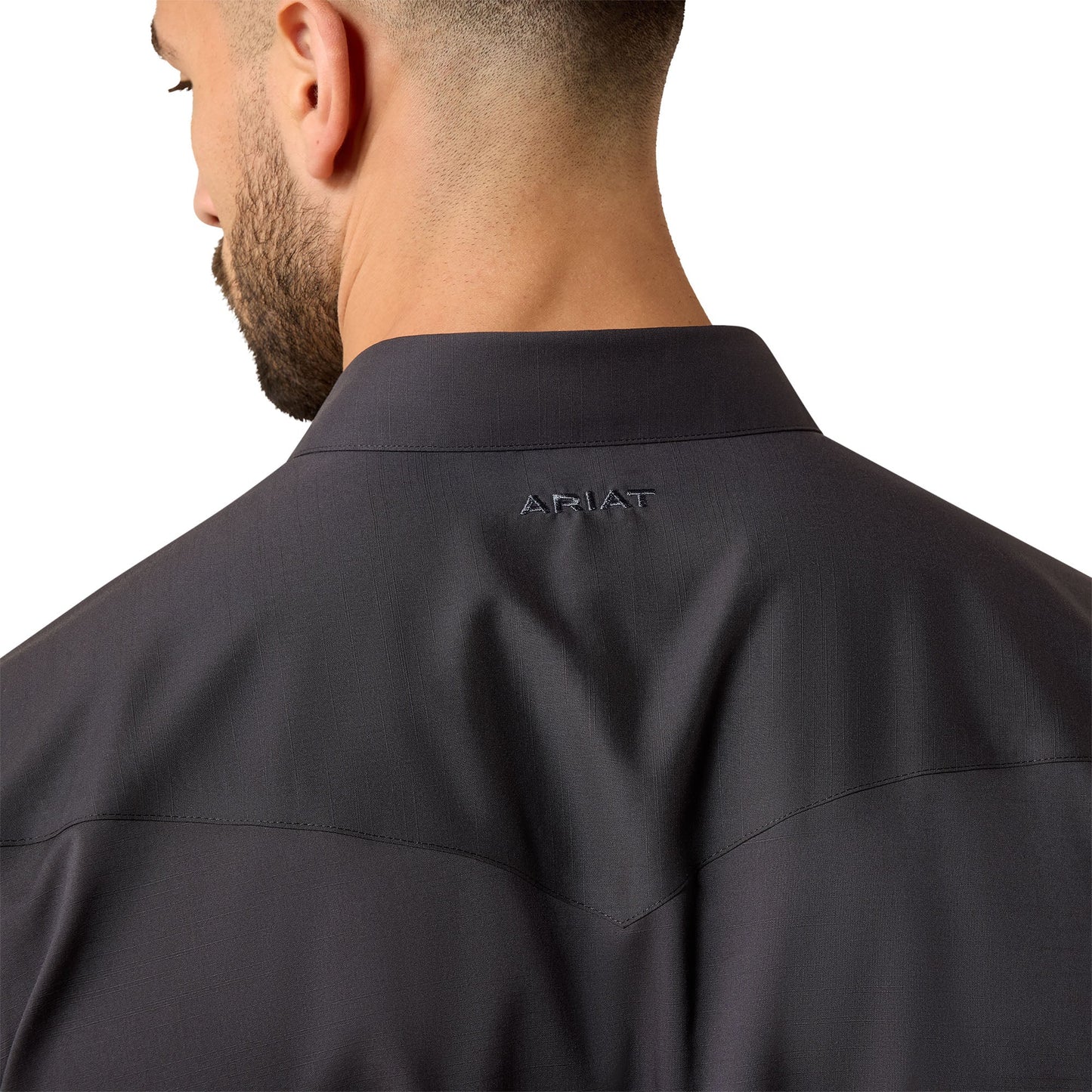 Men's Ariat Wrinkle Free Slub Phantom Snap Shirt