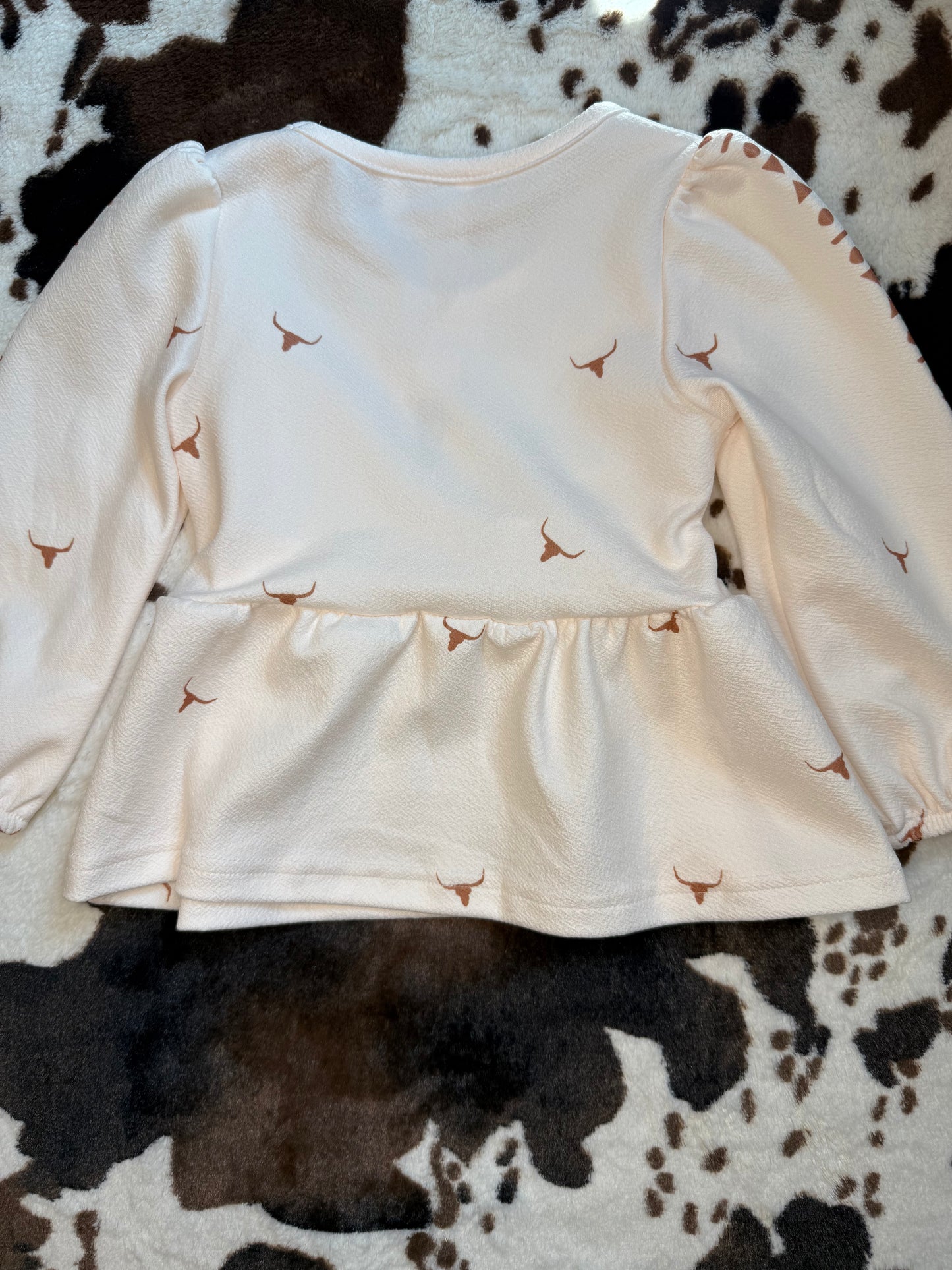 Girl's Shea Baby/Toddler Desert Print Long Sleeve