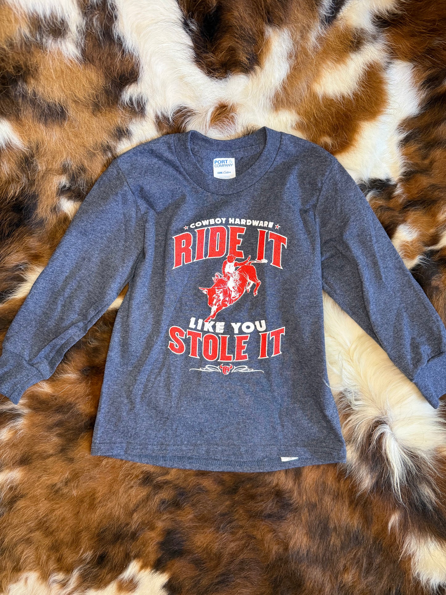 Boy's CH 'Ride It Like You Stole It' Long Sleeve Graphic T-Shirt