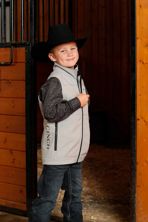 Boy's Cinch Gray Bonded Vest