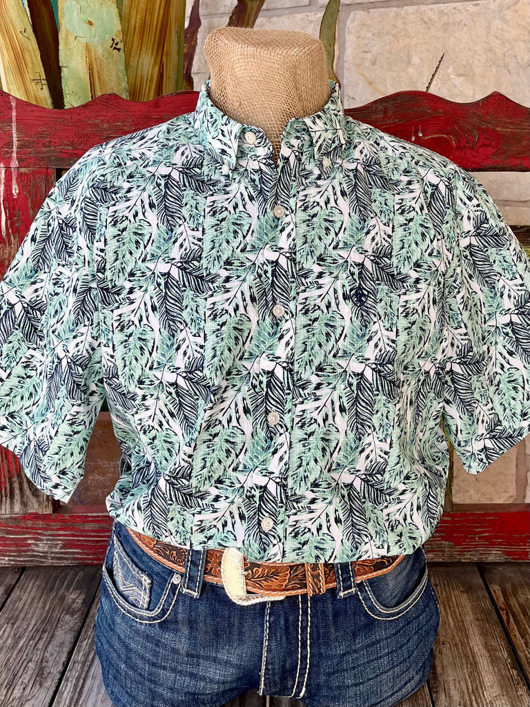 Men's Ariat Cyrus Short Sleeve Button-Up Floral Shirt