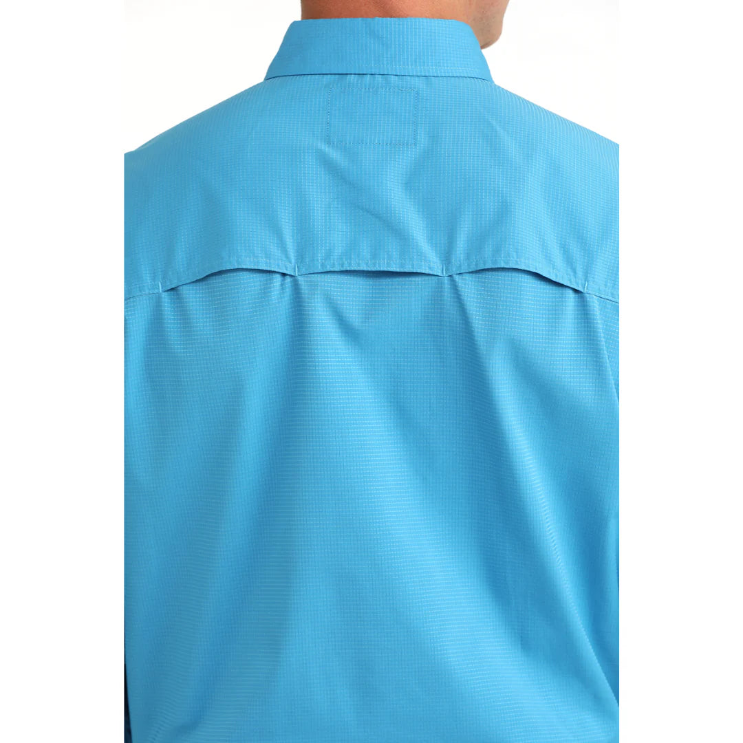 Men's Cinch Arenaflex Button Down Western Shirt - Turquoise