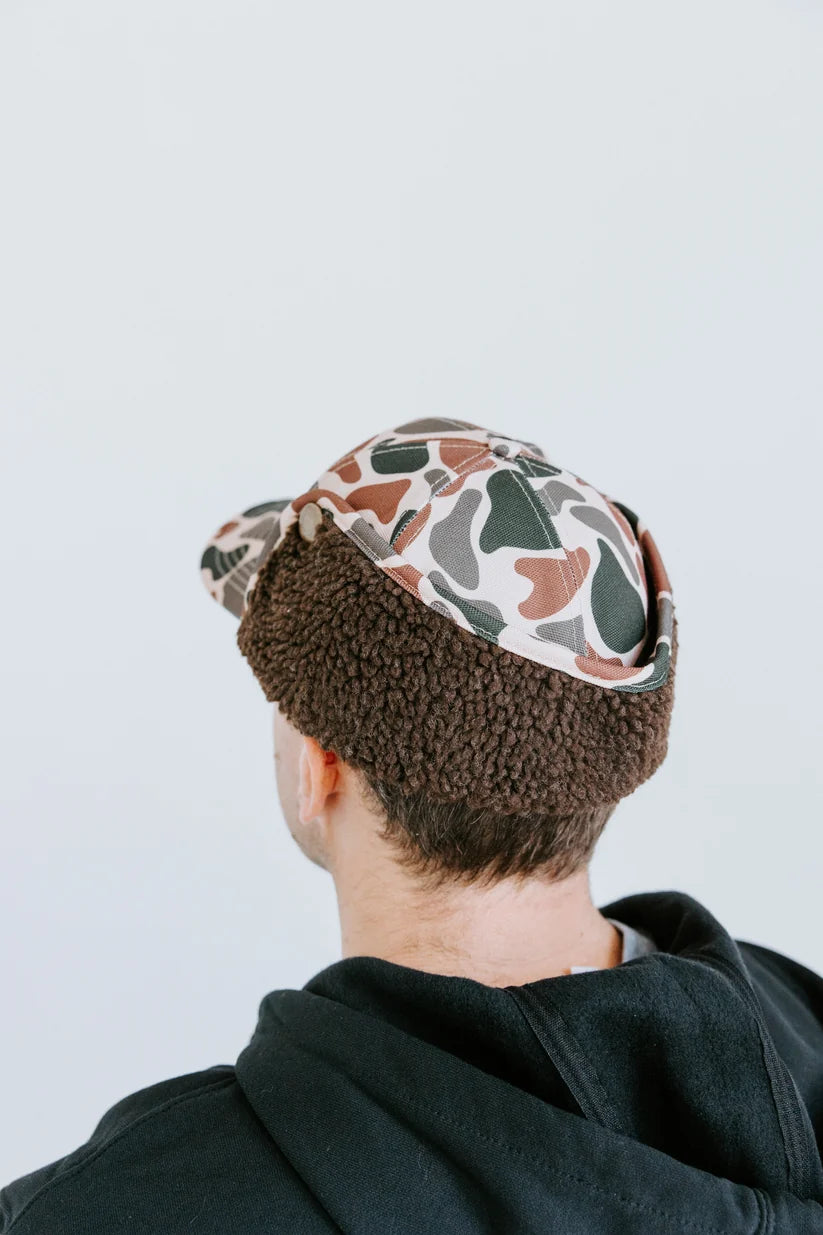 Men's Grace N' Grit Back Forty Camo Trapper Hat