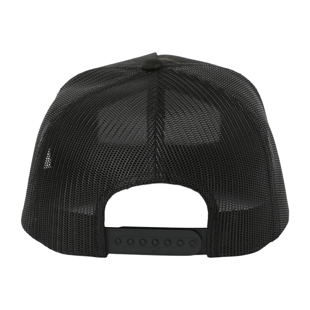 Men's Cinch Black Camo Print Trucker Cap