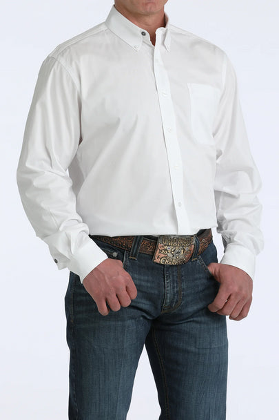 Men's Cinch White Solid Modern Fit