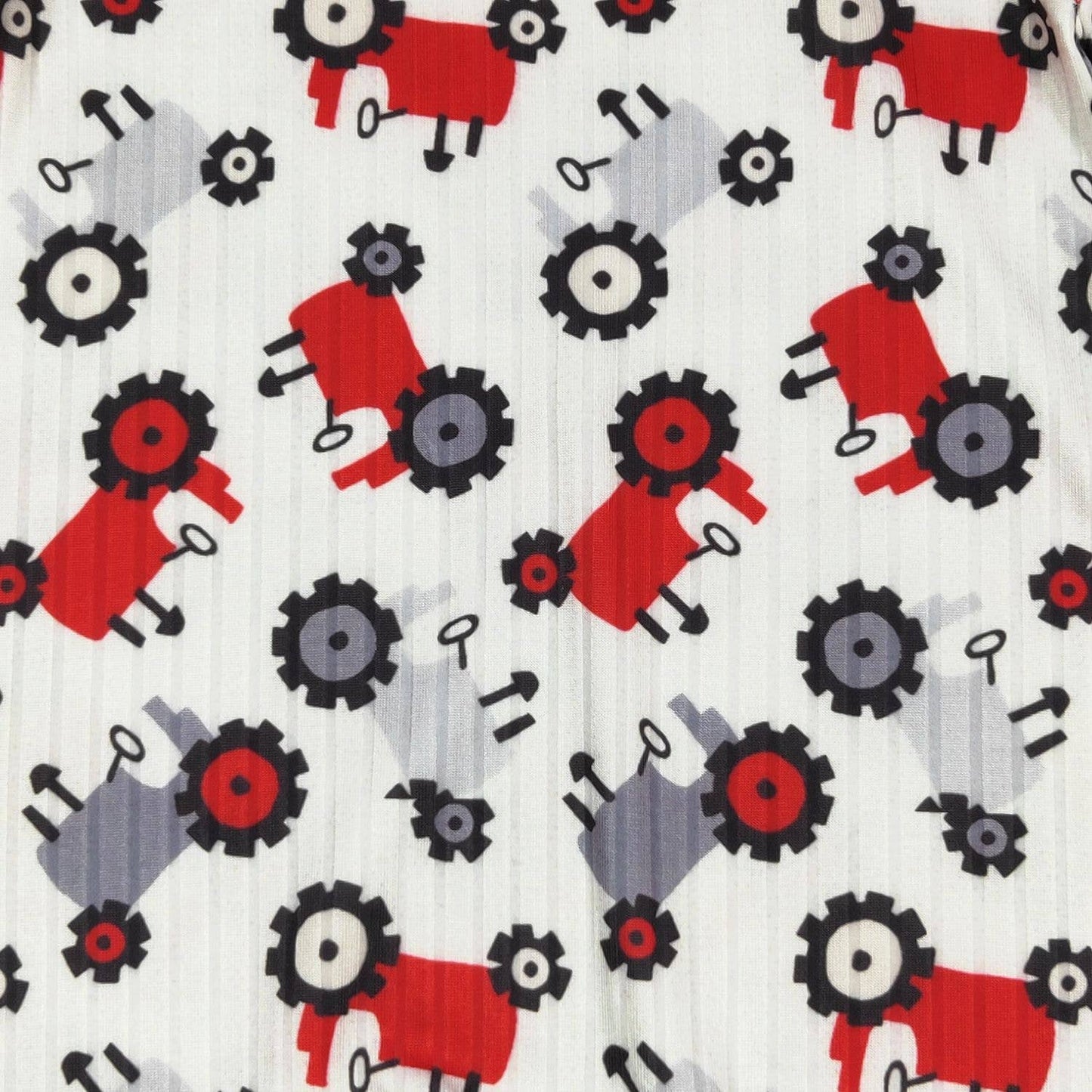 Boy's Grey Tractor Romper