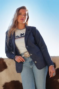 Women's Cruel Denim Suede Blazer