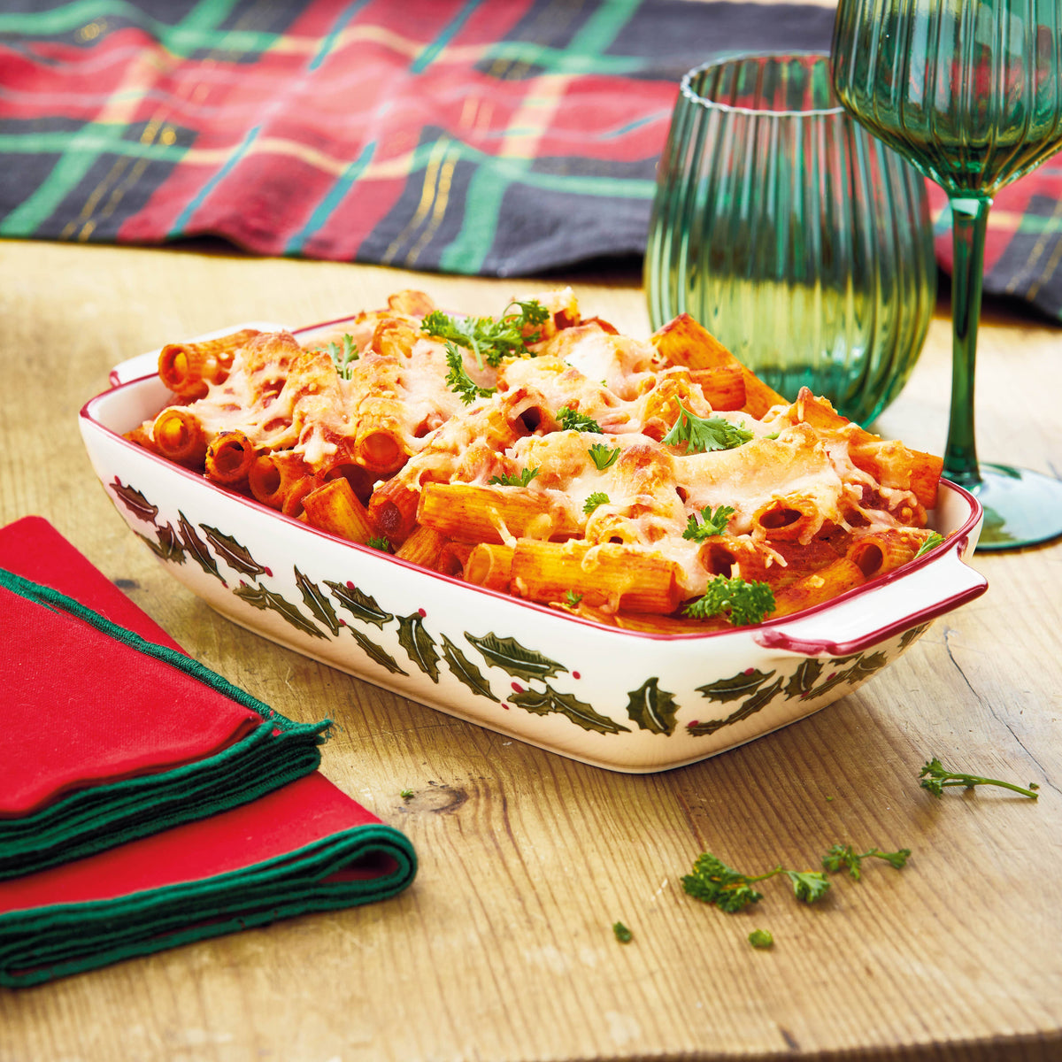 Tis The Season Rectangle Baking DishStoneware Christmas