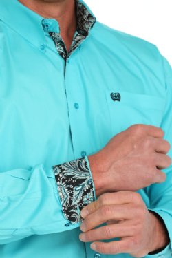 Men's Cinch Solid Button-Down Western Shirt