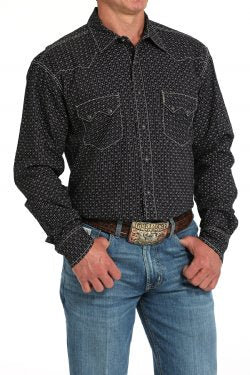 Men's Cinch Modern Fit Geometric Print Snap Front Western Shirt