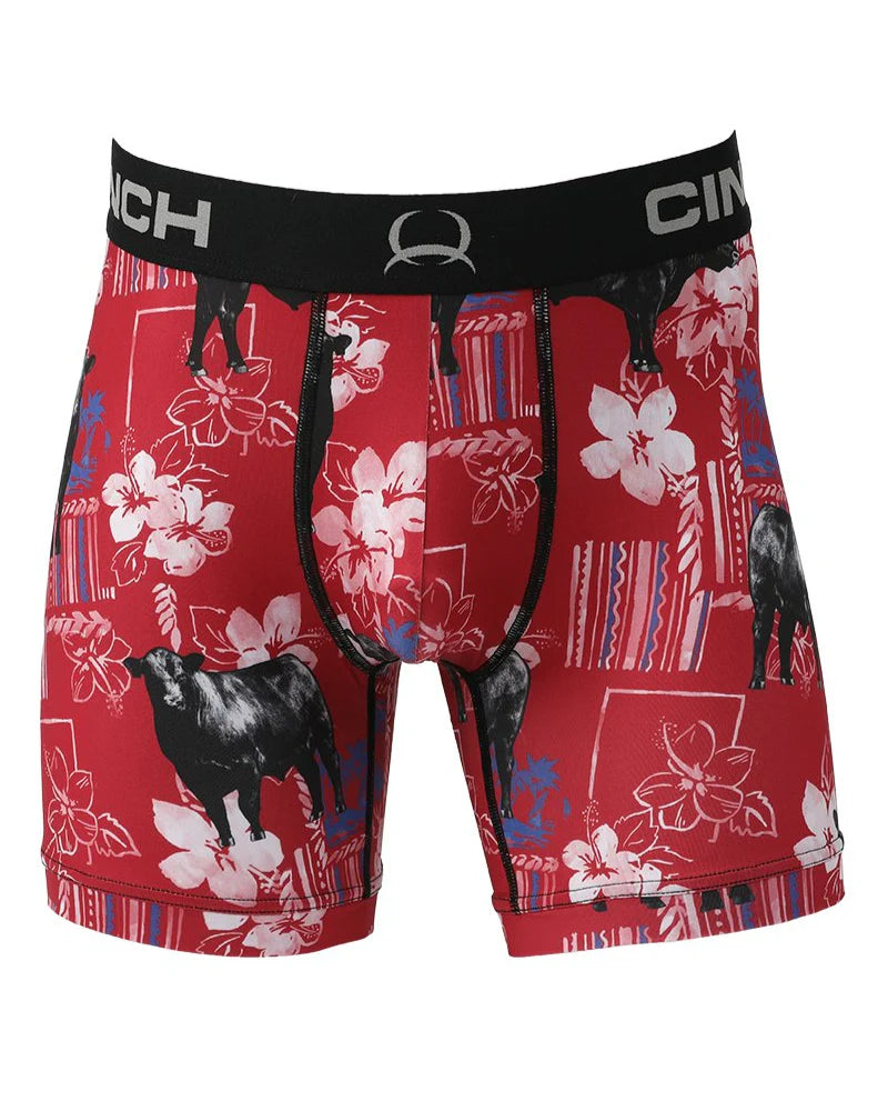 Men's Cinch6" Boxer Brief-Black Angus