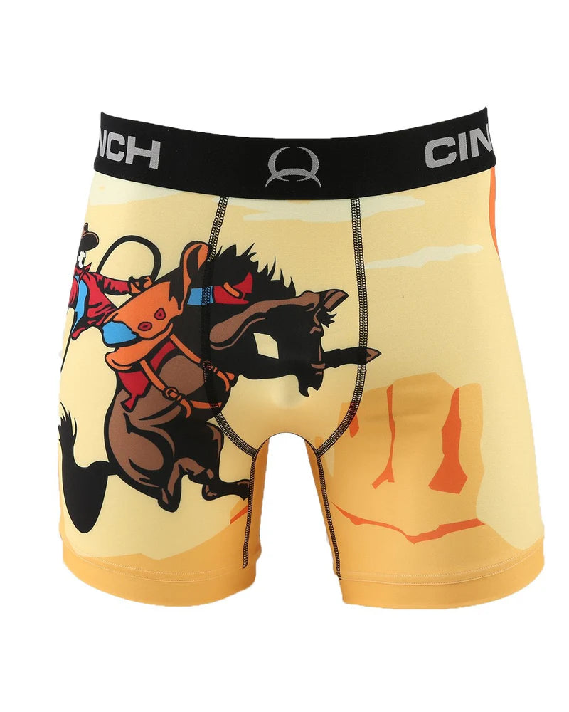 Men's Cinch 6" Boxer Briefs - Bucking Bronc
