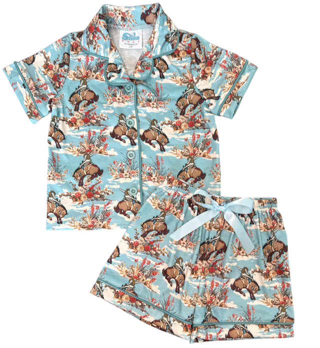 Girl's Shea Baby Bucking Bloom Pajama Set
