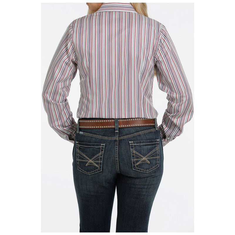Cinch Women's Pinstripe Western Shirt with Tencel