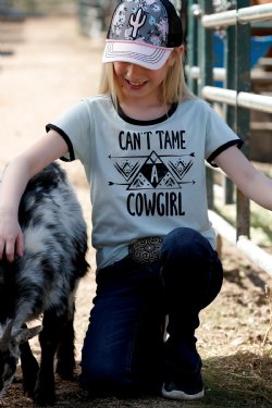 Girl's Cruel Can't Tame A Cowgirl S/S shirt
