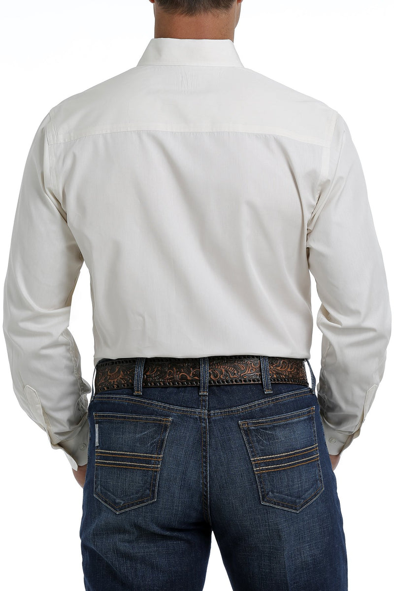 Men's Cinch Modern Fit Cream Button-Down Western Shirt
