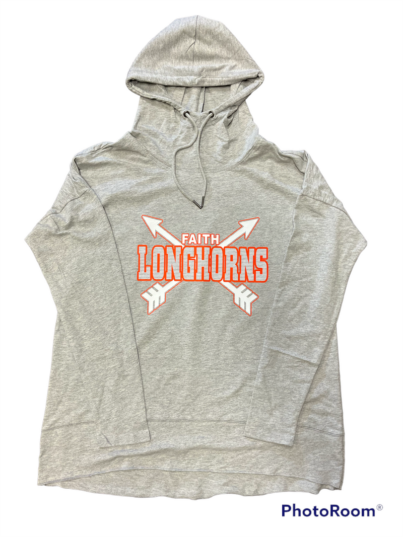 Women’s Featherweight French Terry Longhorn Hoodie