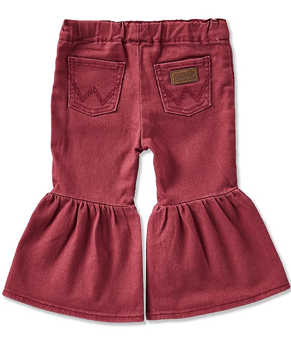 Girl's Wrangler Burgundy Flare Jeans